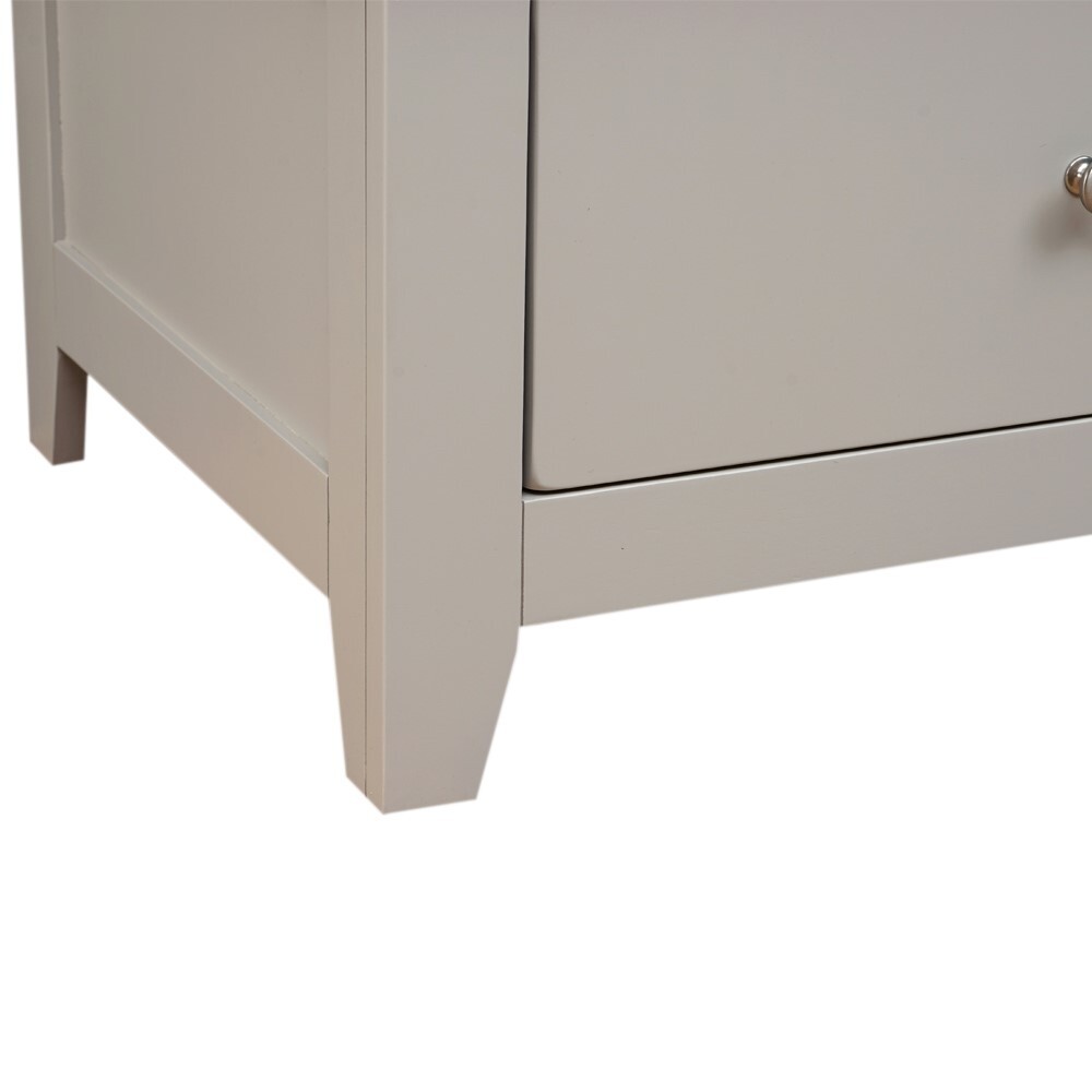 Chester Dove Grey Single Wardrobe – image 10