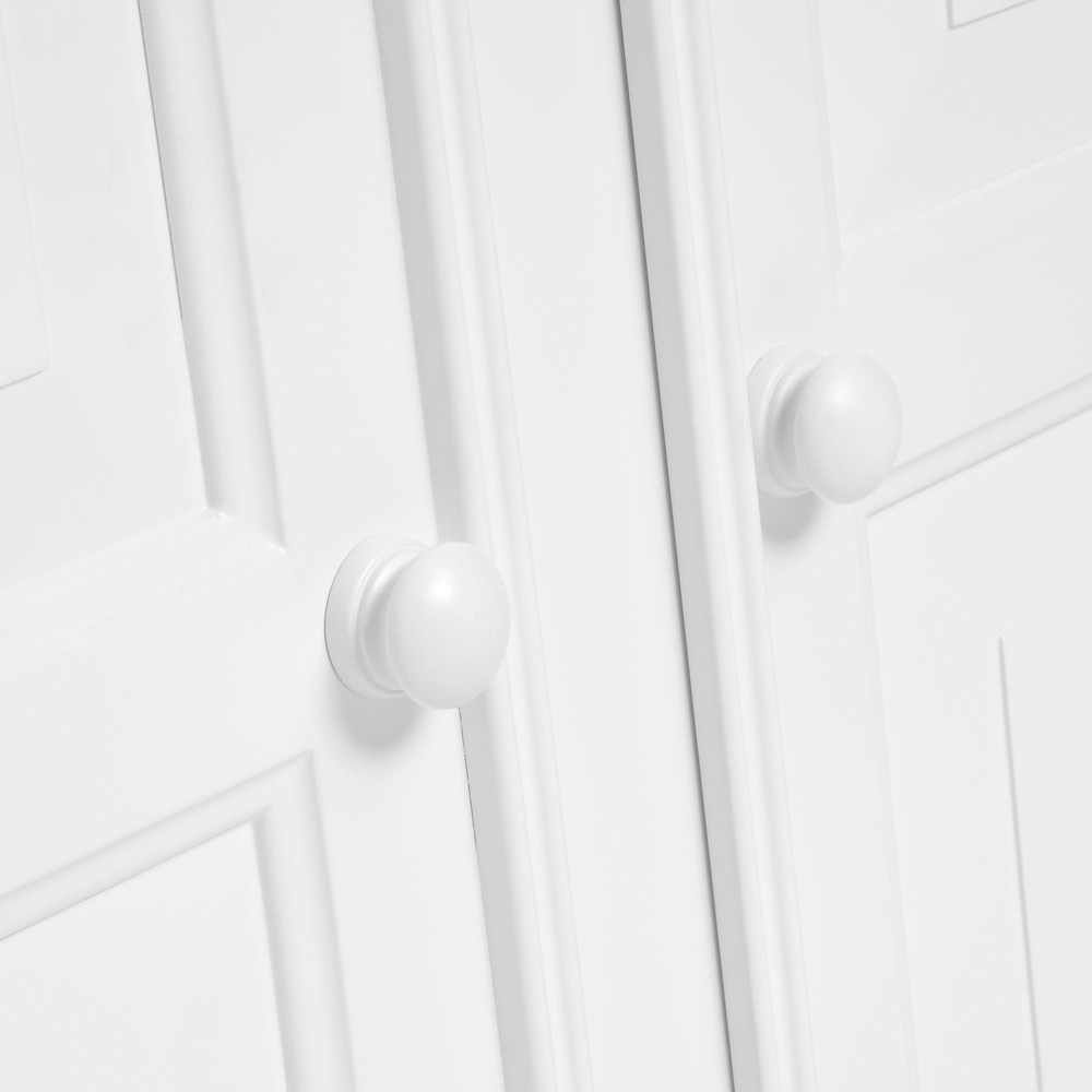 Burford Warm White Double Wardrobe with Drawer – image 10