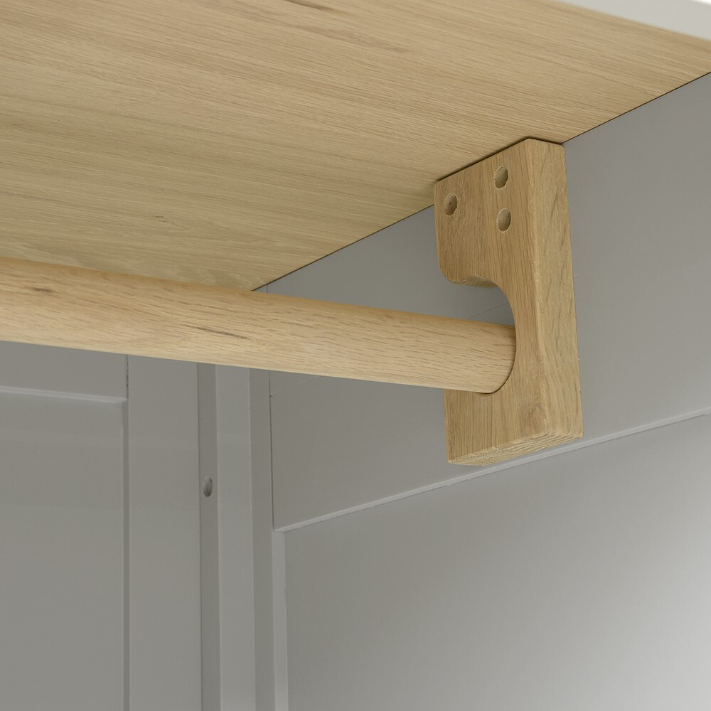 Chester Dove Grey Four Door Wardrobe – image 6