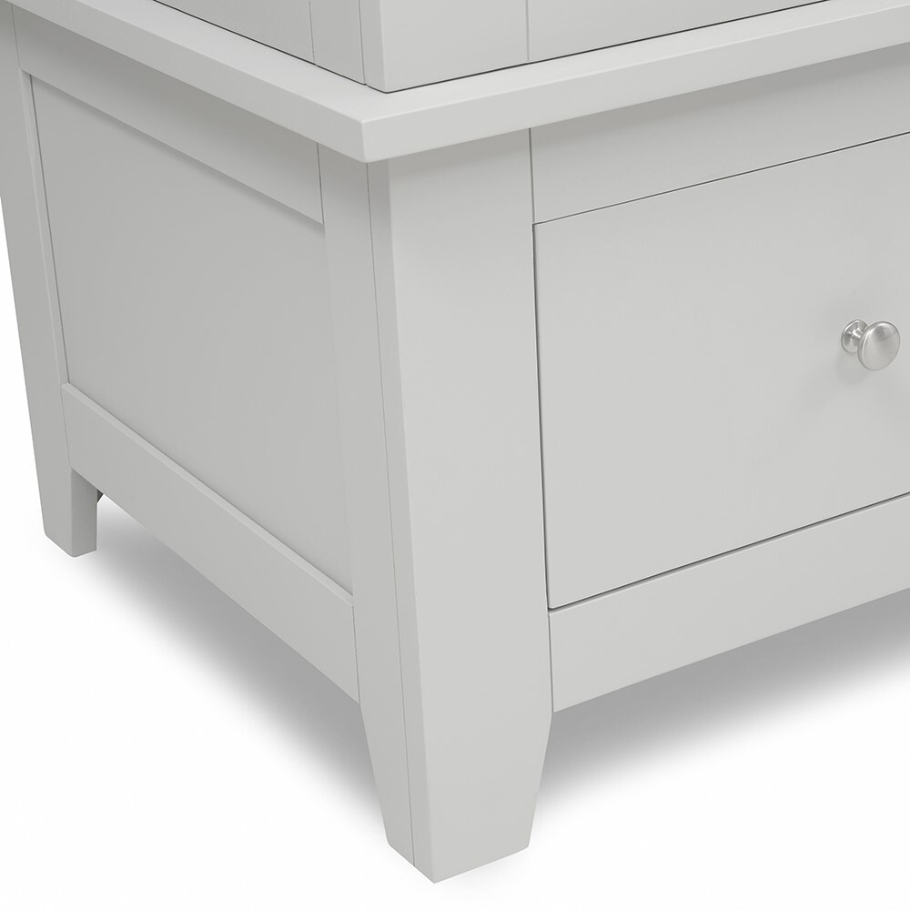 Chester Dove Grey Four Door Wardrobe – image 9