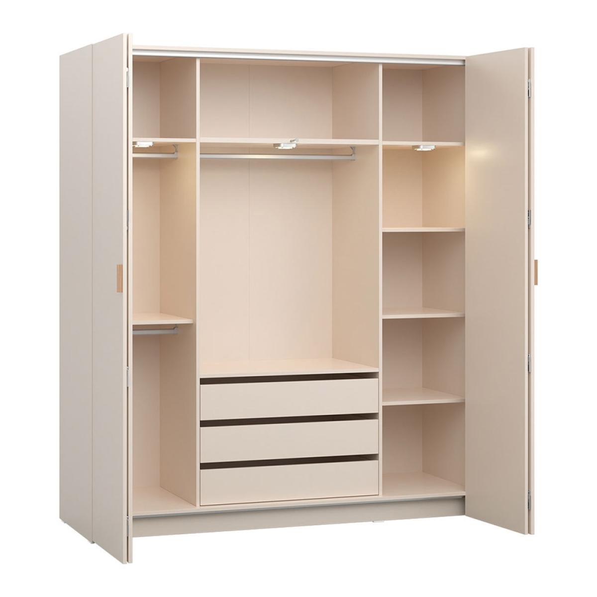 Vox 4 You Fresh Bifold 4 Door Wardrobe with Built in Drawers - 240cm – image 3