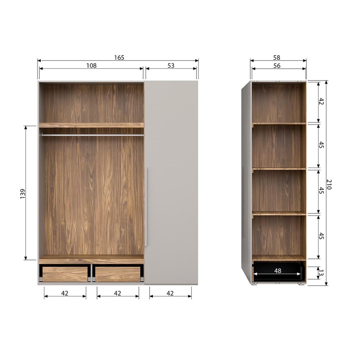 Woood Rens 3 Door Wardrobe – image 8