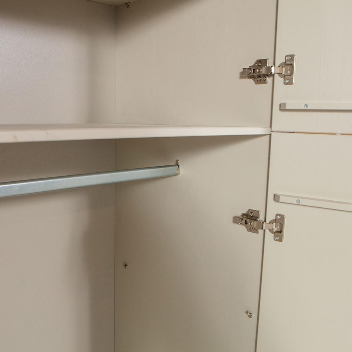 Woood Mees 4 Door Wardrobe with Storage – image 5
