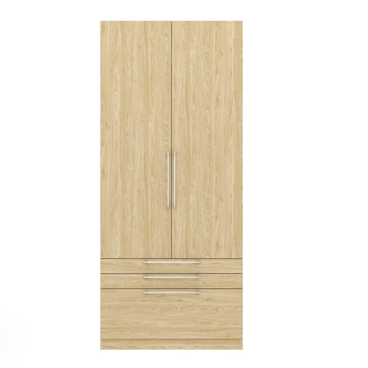 Foster Double 3 Drawer Wardrobe – image 1
