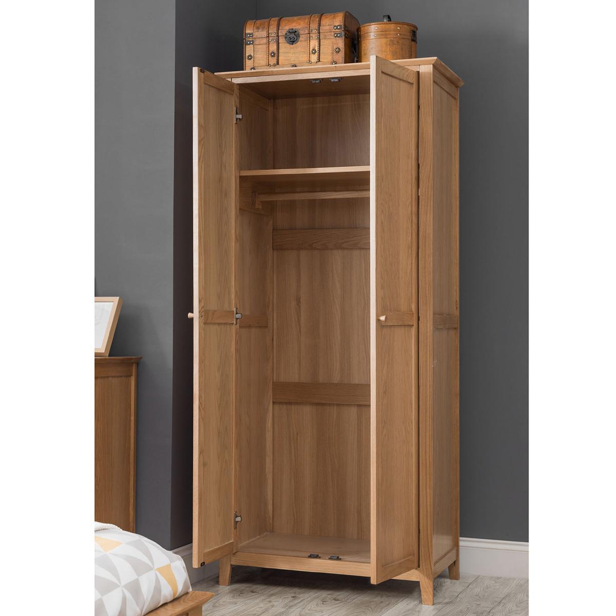 Salerno Shaker Double Wardrobe Natural – image 2