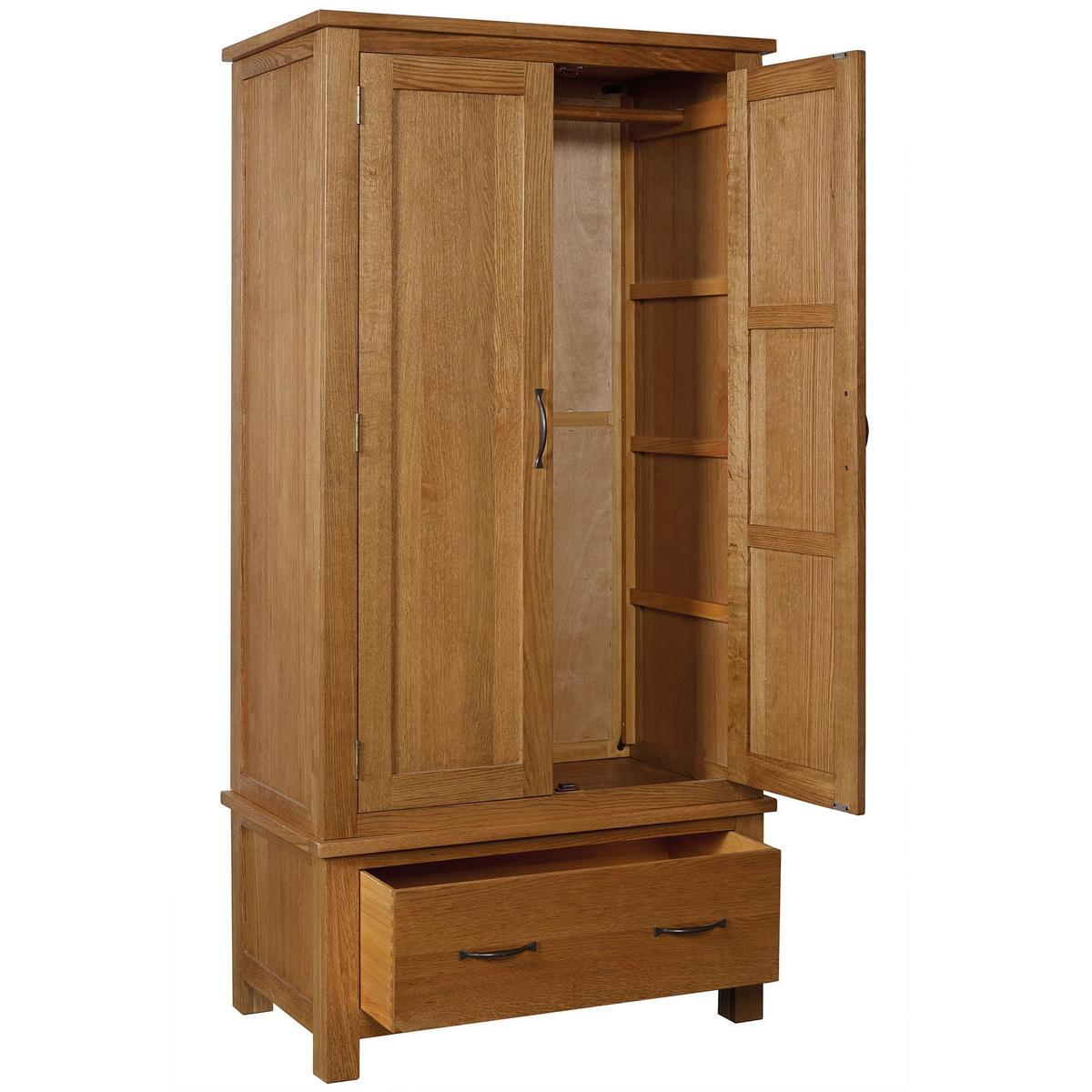 Sidmouth Oak Double Wardrobe Light Brown / Natural – image 4