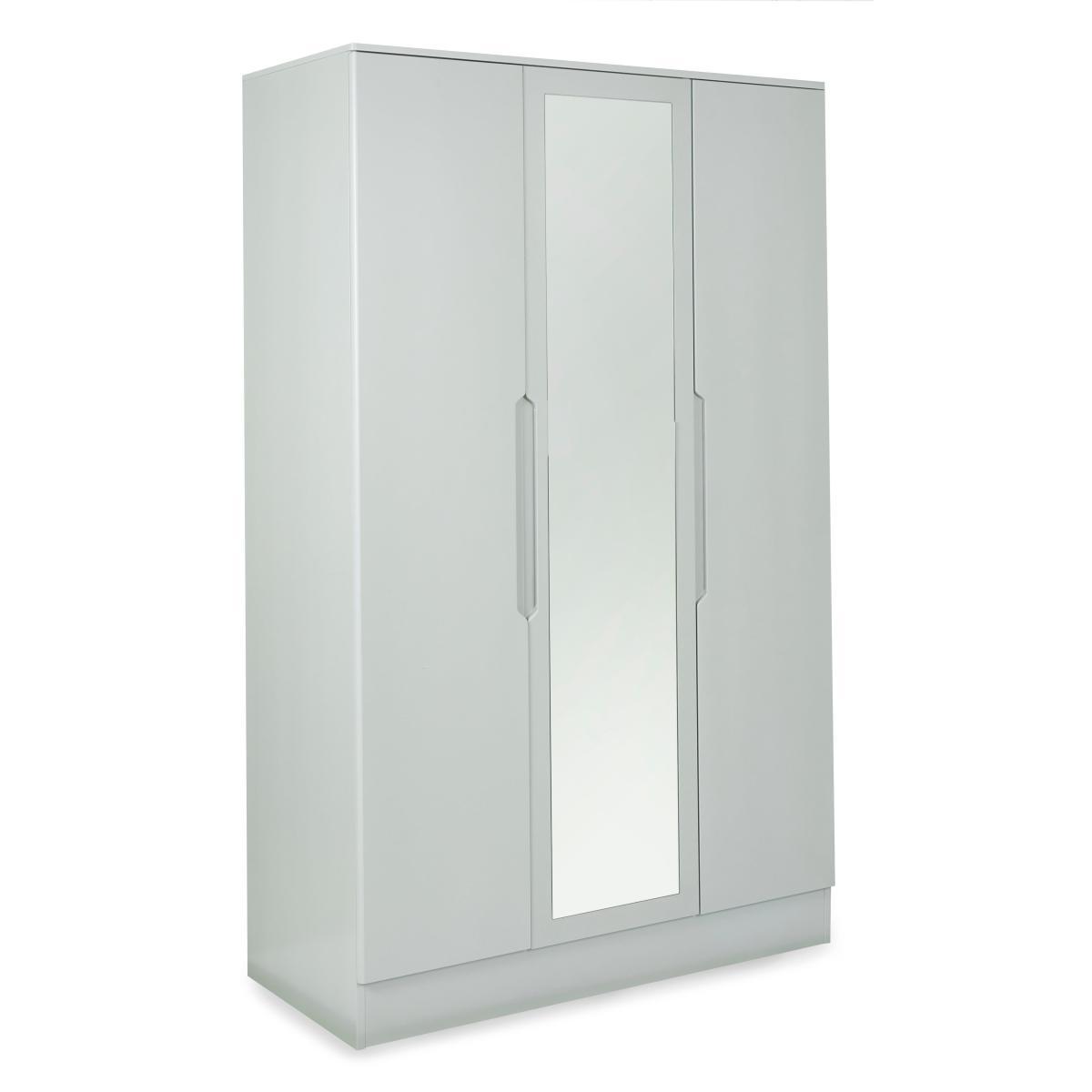 Larson Grey Triple Wardrobe Grey – image 2
