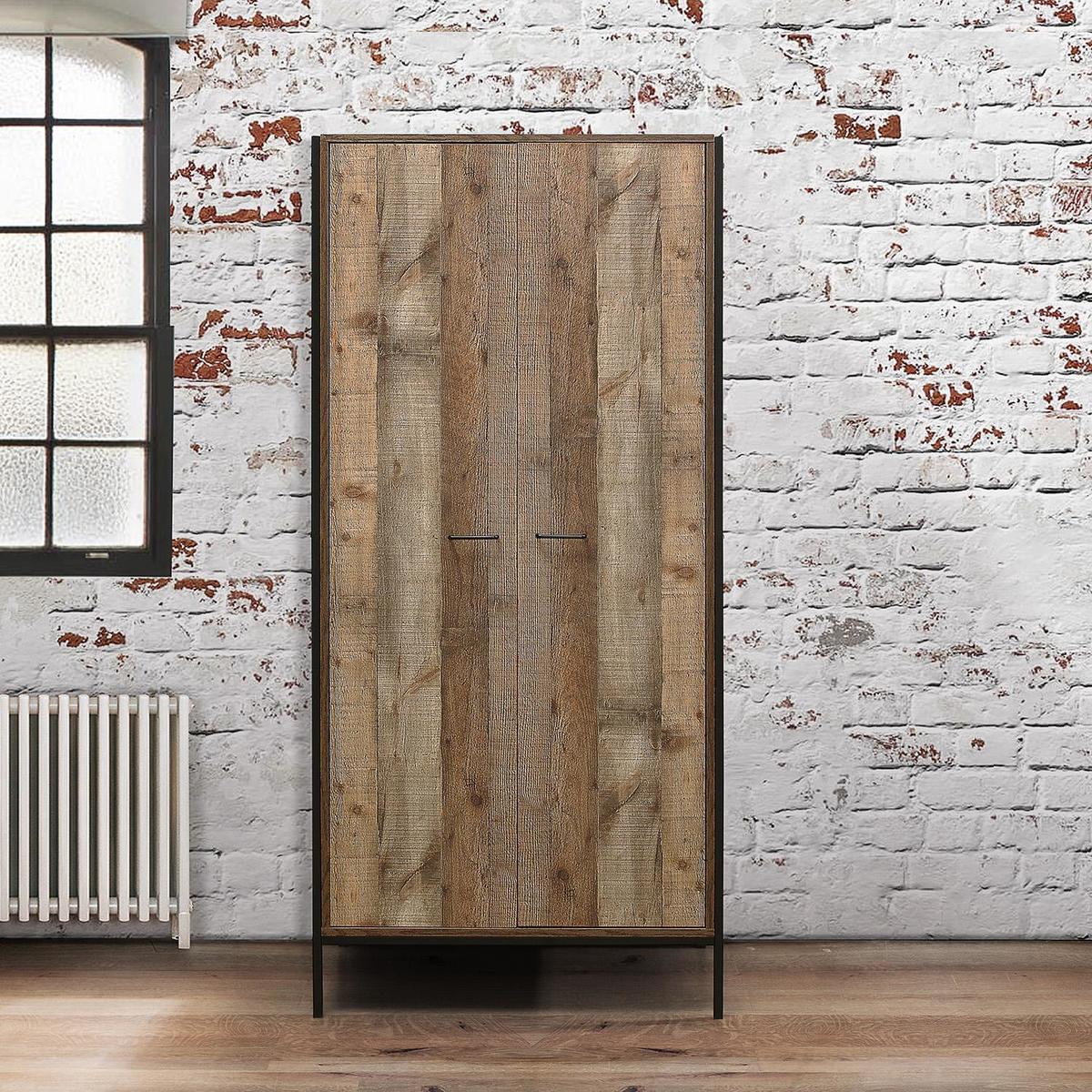 Urban Rustic Wardrobe Brown – image 4