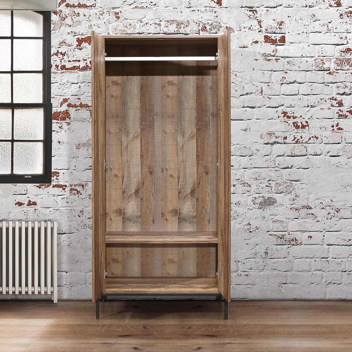 Urban Rustic Wardrobe Brown – image 6