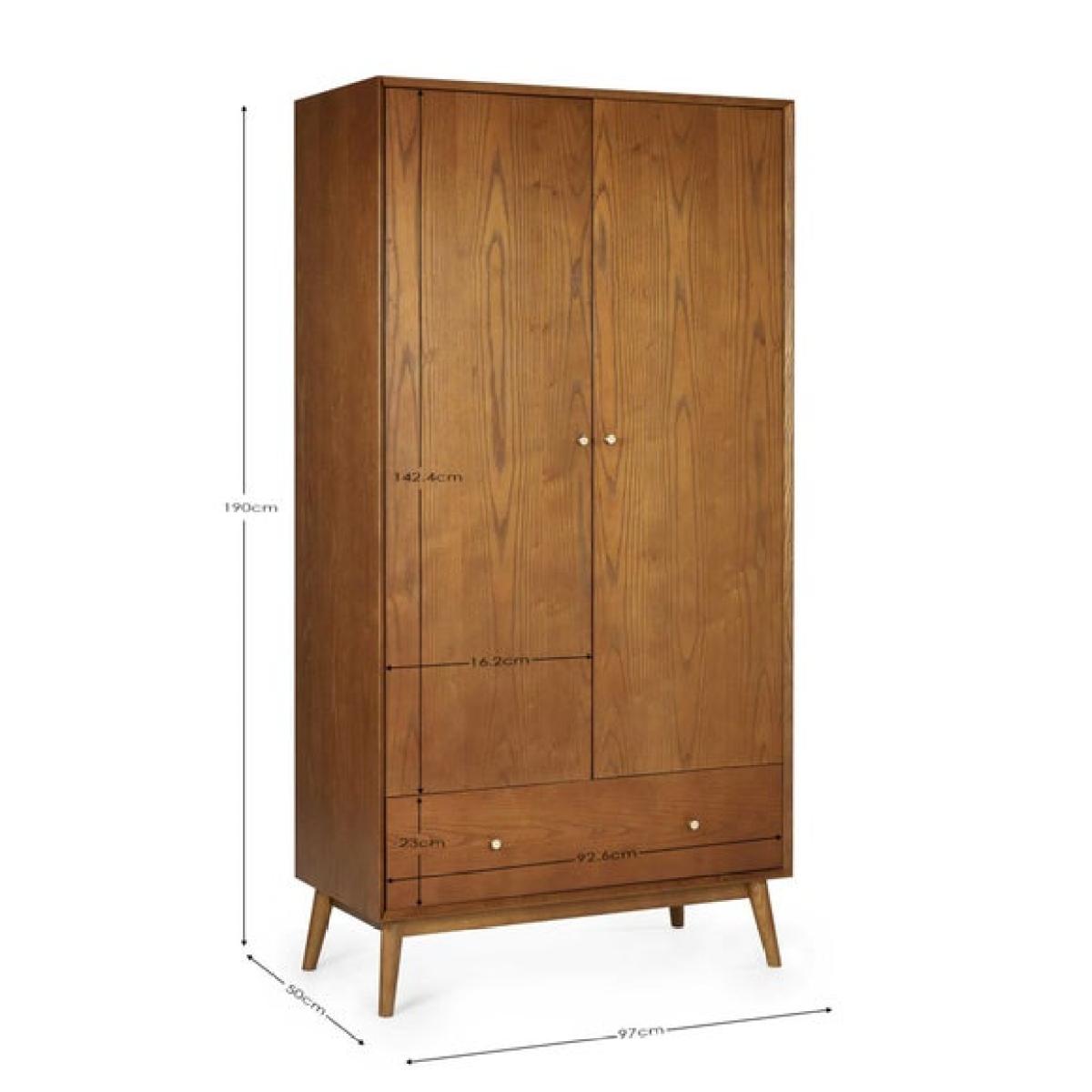 Lowry 2 Door Wardrobe – image 10
