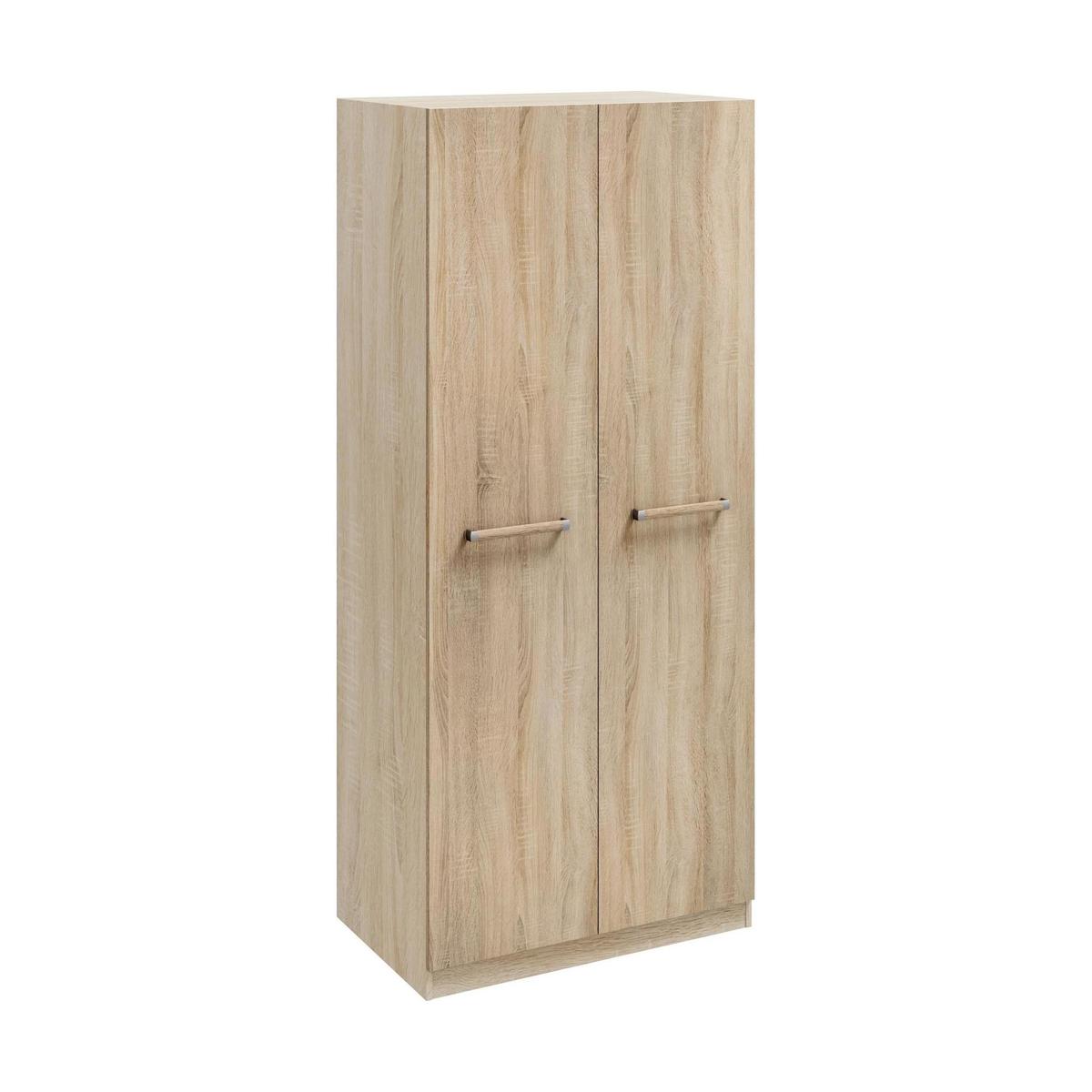 Hampton 2 Door Wardrobe Brown – image 1