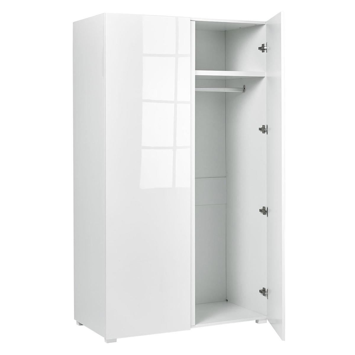 Puro 2 Door White Wardrobe White – image 2