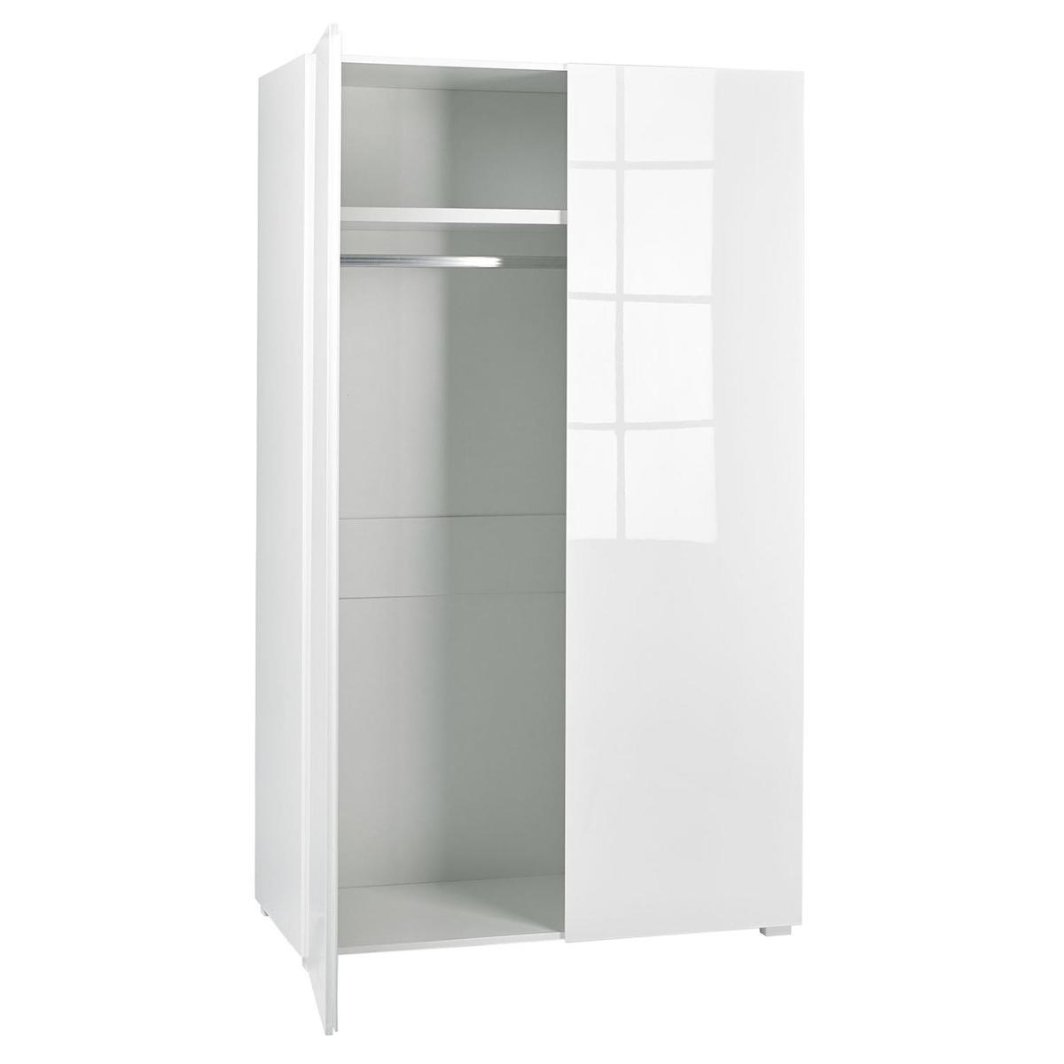 Puro 2 Door White Wardrobe White – image 3