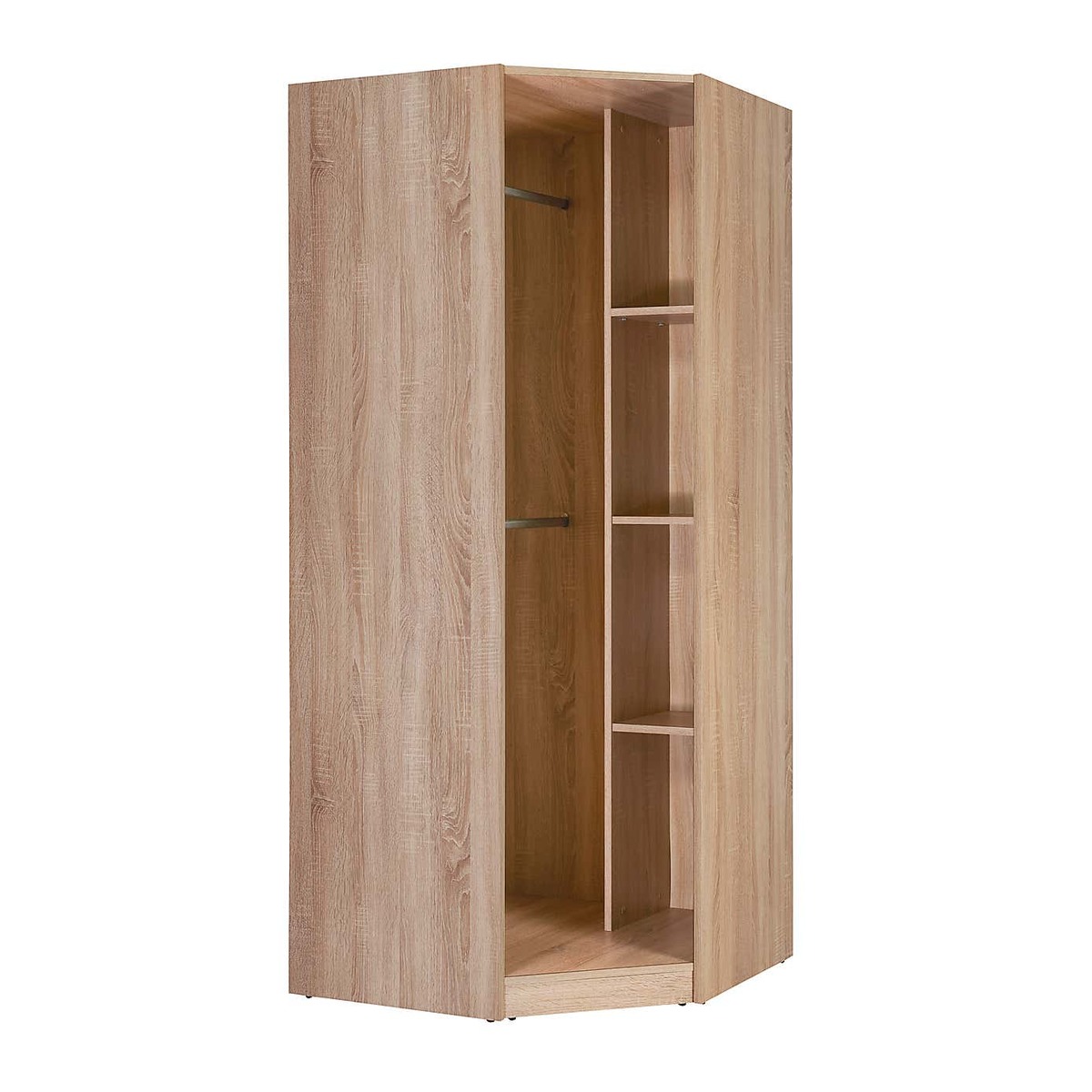 Kew Corner Wardrobe White and Brown – image 2
