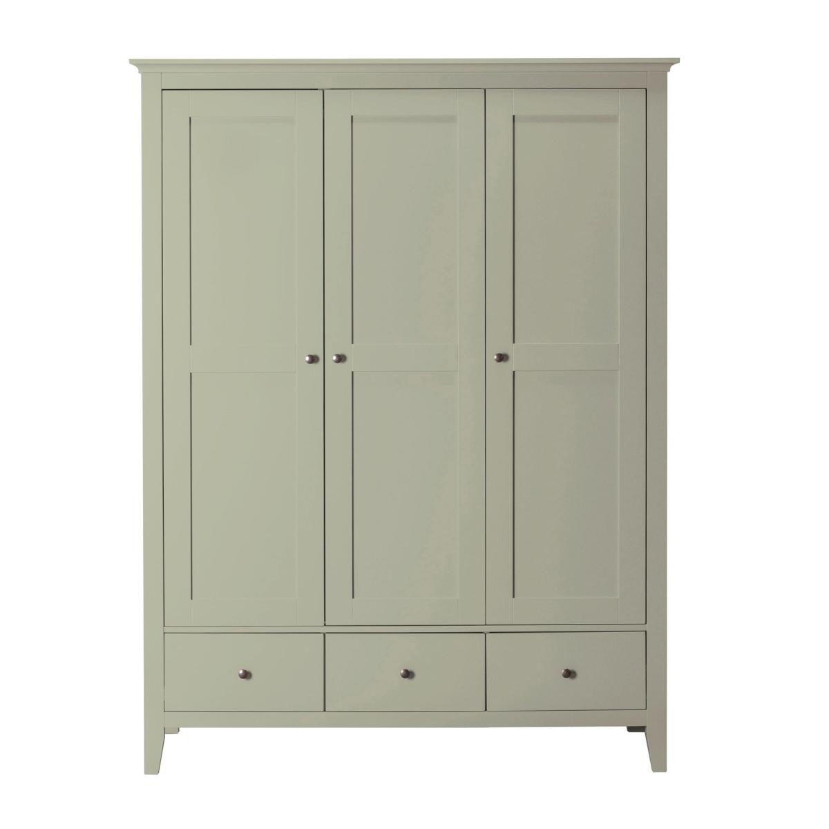 Lynton Triple Wardrobe Green – image 2