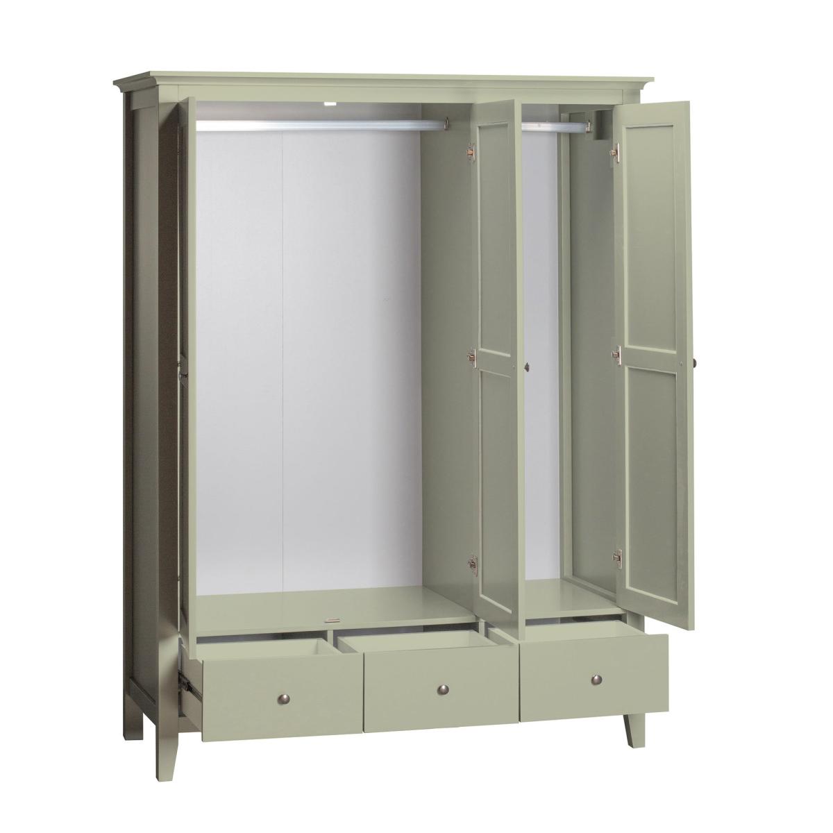 Lynton Triple Wardrobe Green – image 5