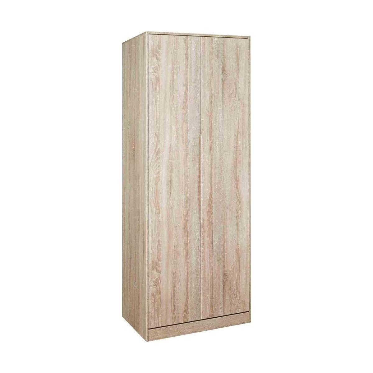 Monaco Wood Effect Tall Double Wardrobe Natural