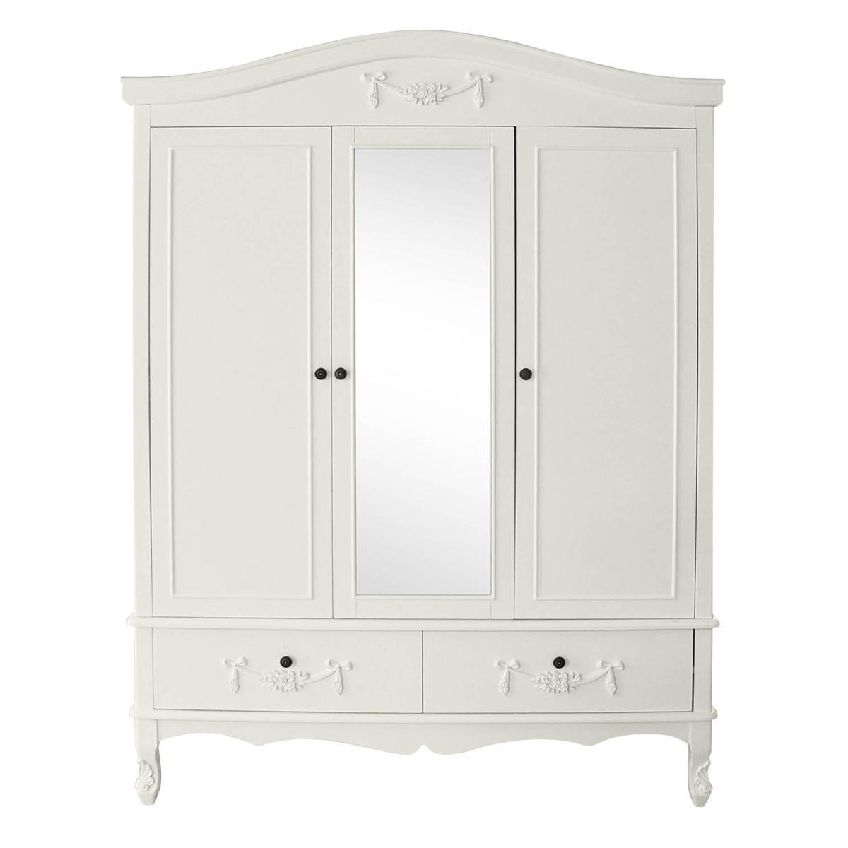 Toulouse Ivory Triple Wardrobe White – image 2