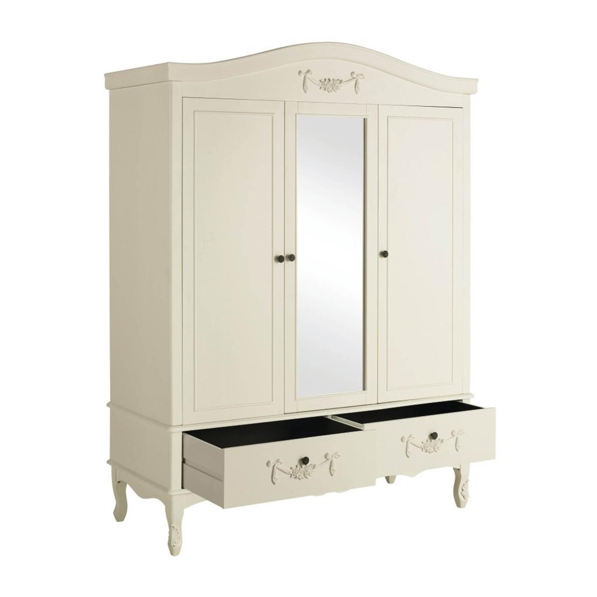 Toulouse Ivory Triple Wardrobe White – image 4