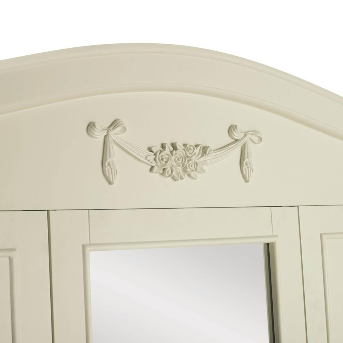 Toulouse Ivory Triple Wardrobe White – image 6