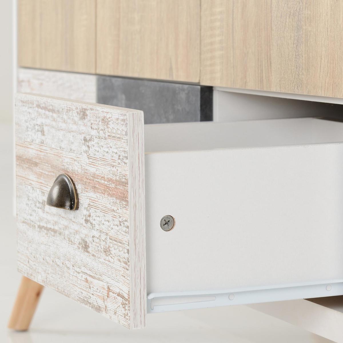 Nordic Triple Wardrobe White – image 6
