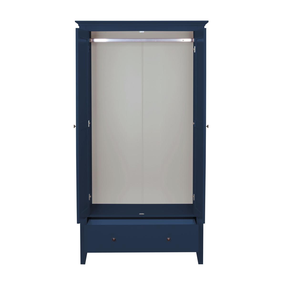 Lynton Double, 1 Drawer Wardrobe Navy Blue – image 3