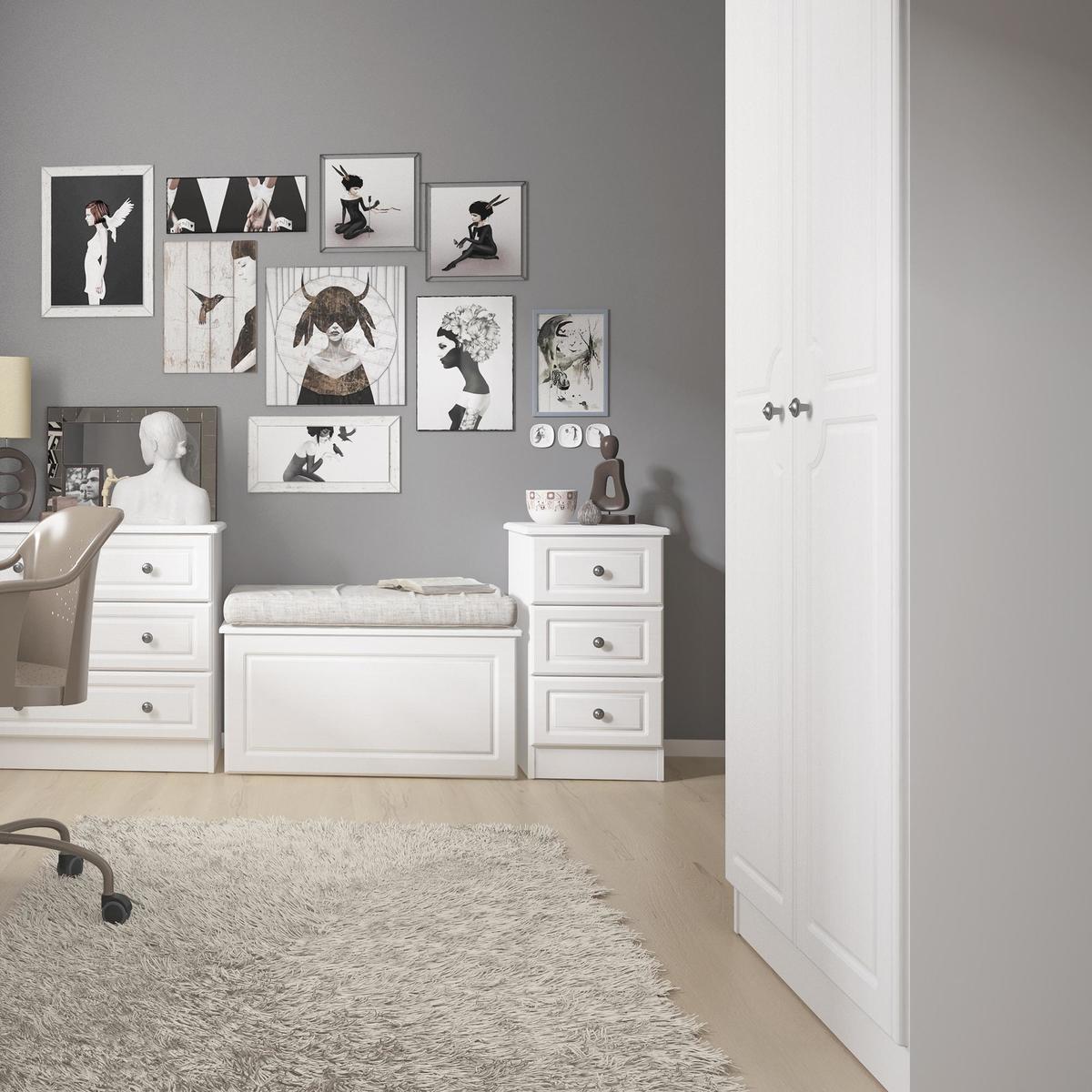 Hampshire Double Wardrobe White – image 3