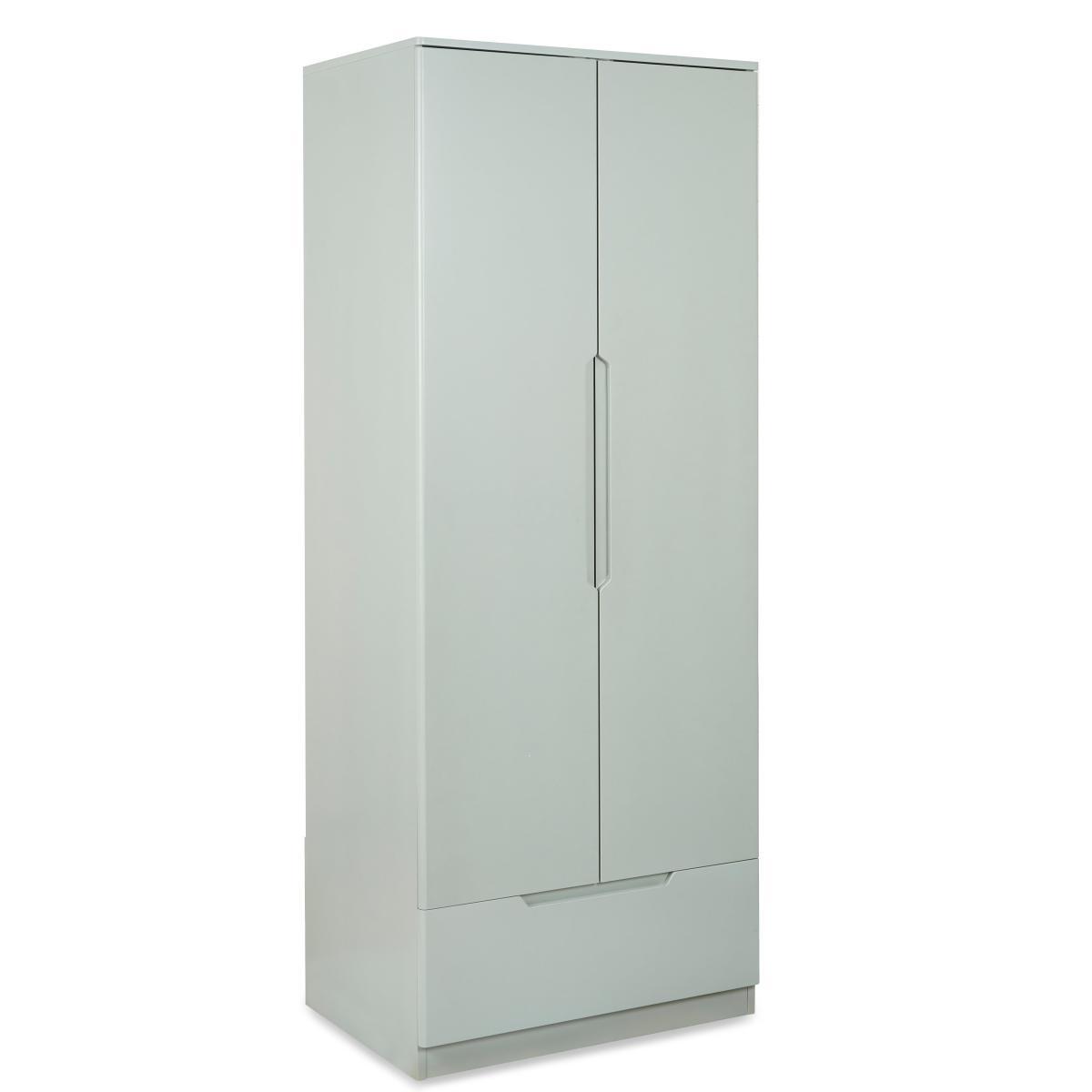 Larson Grey Double Wardrobe Grey – image 2