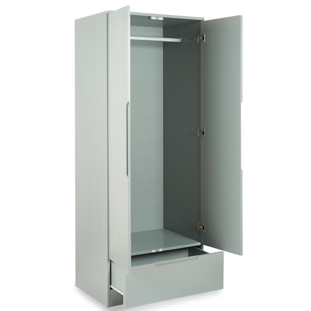 Larson Grey Double Wardrobe Grey – image 4