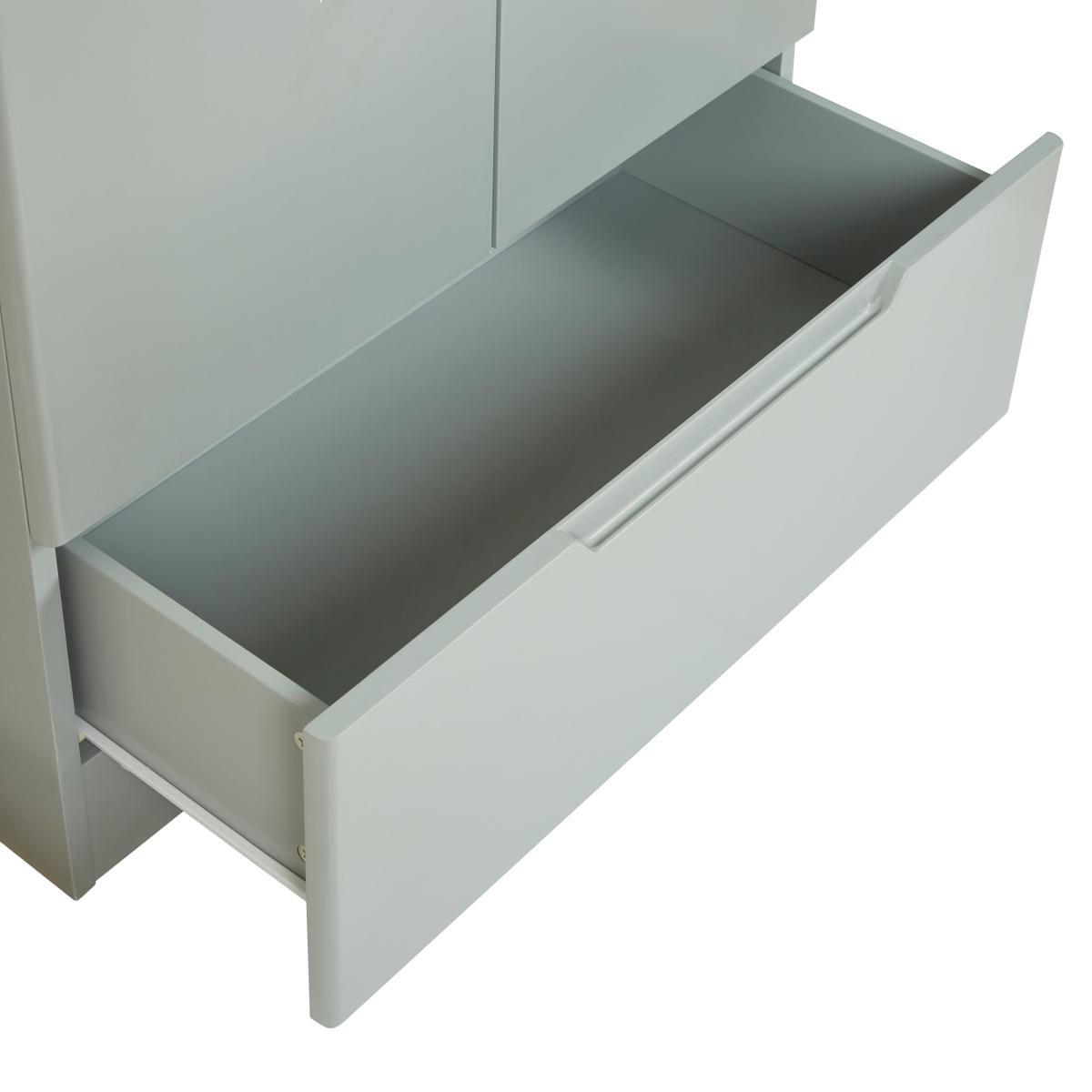 Larson Grey Double Wardrobe Grey – image 6