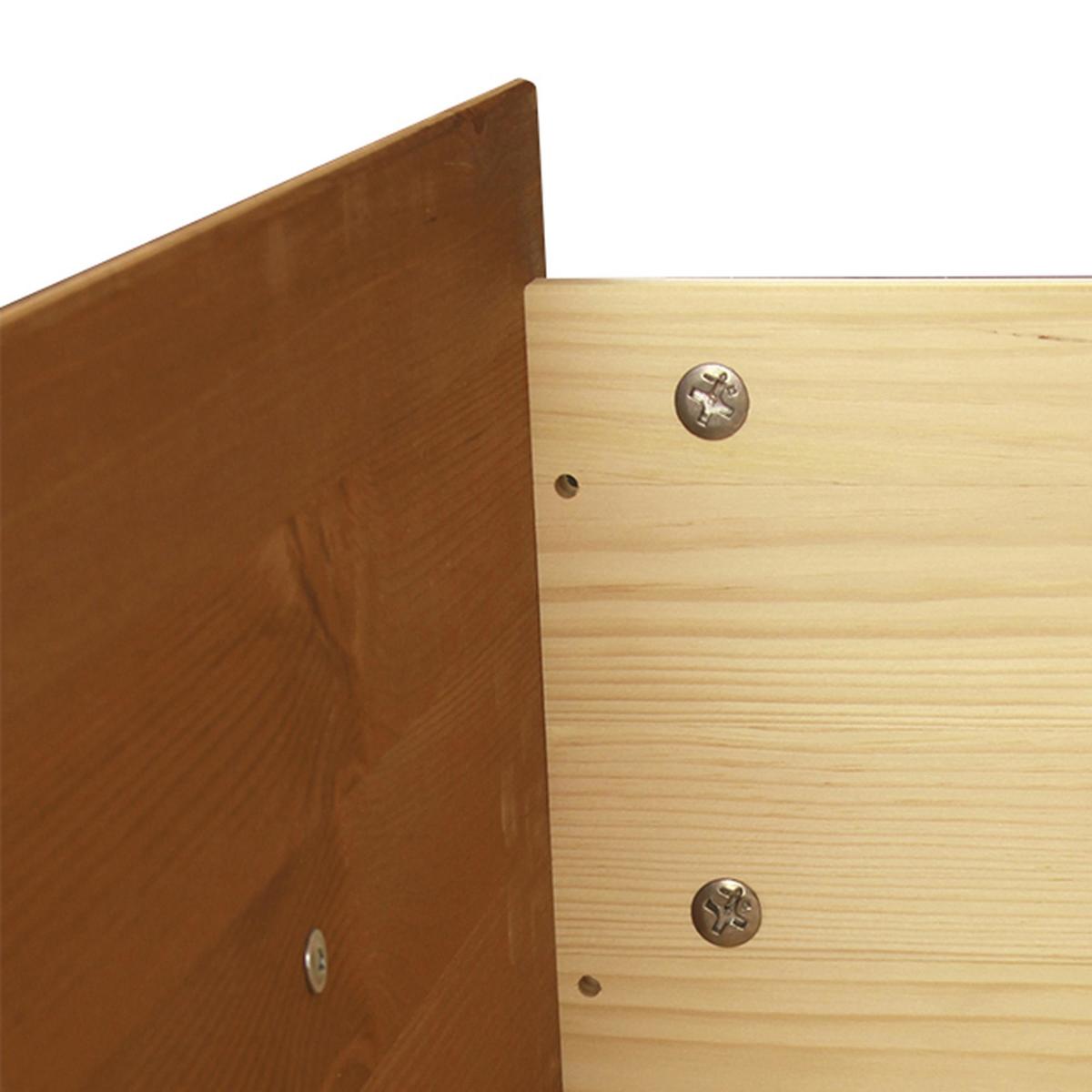 Odense Pine 2 Door 2 Drawer Wardrobe Natural – image 5