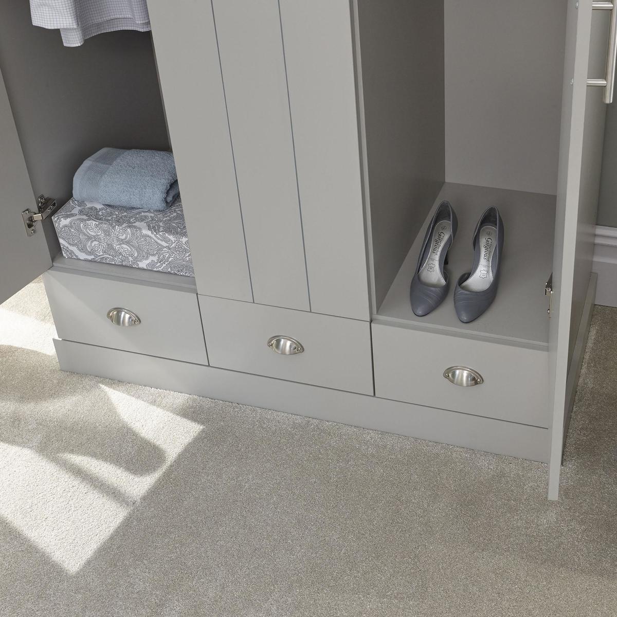 Kendal Triple Wardrobe Grey – image 6