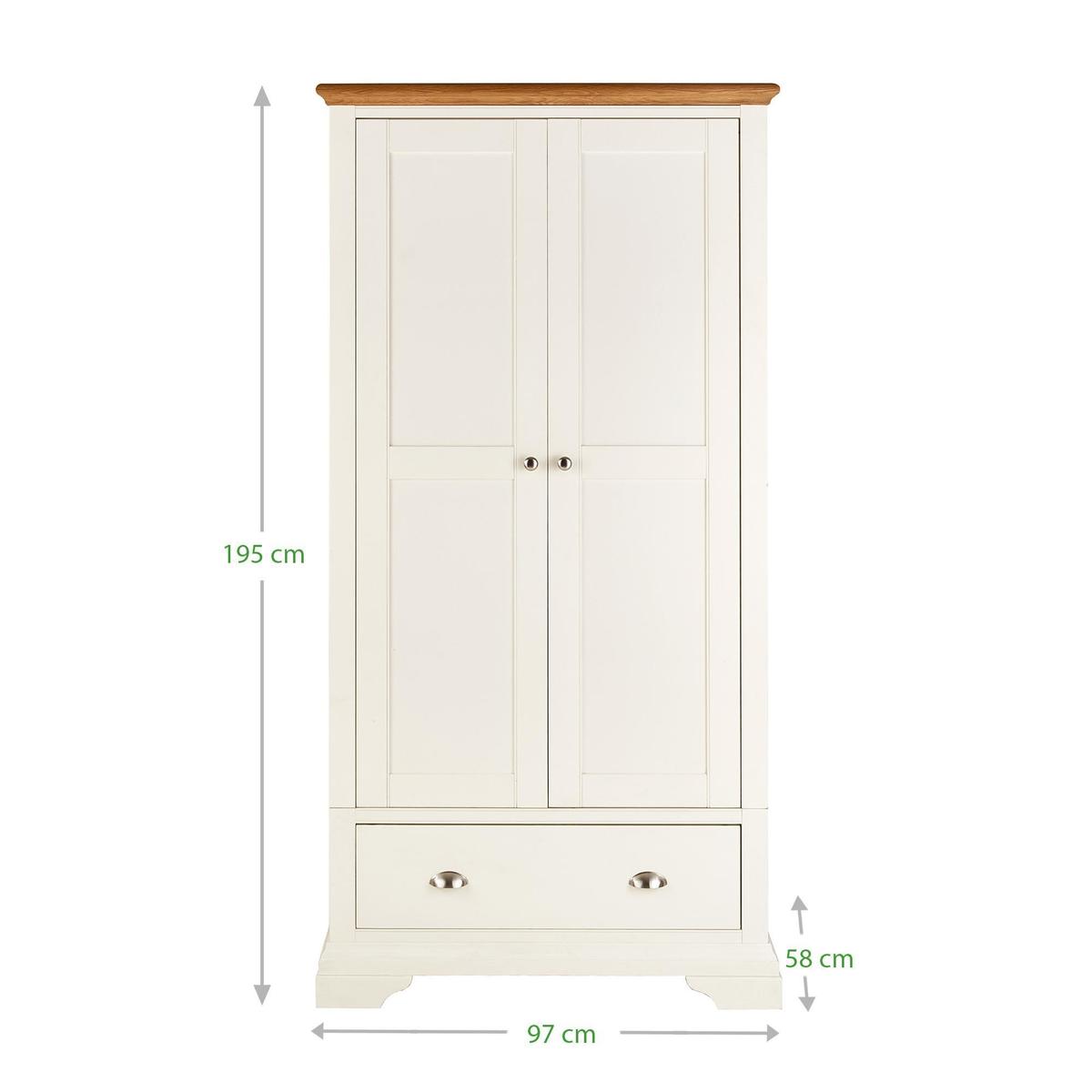 Eaton Cream Double Wardrobe Cream – image 2