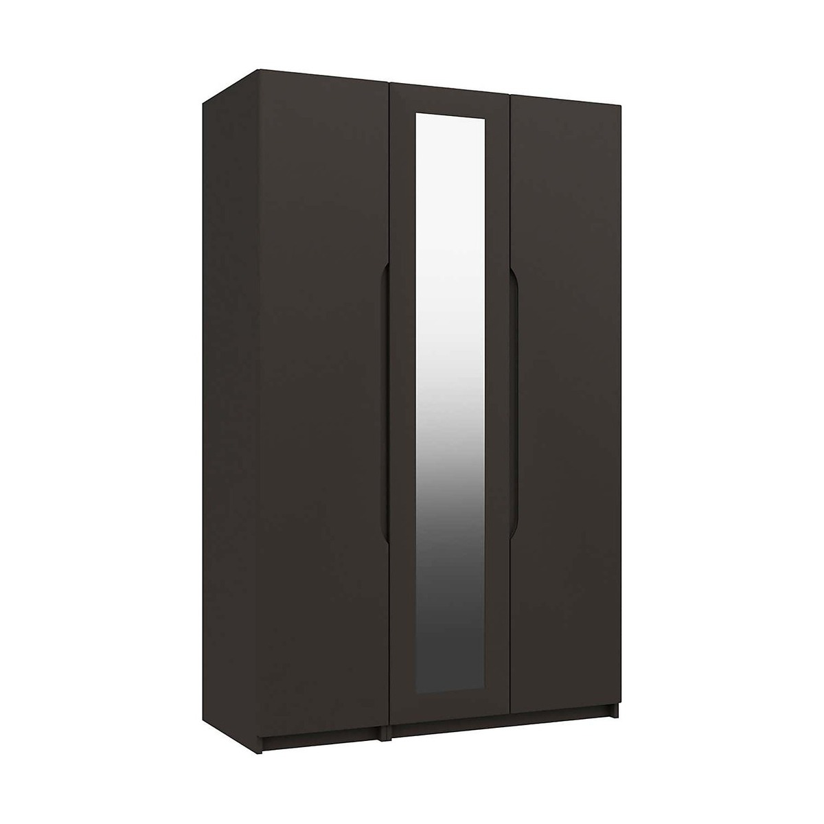 Legato Graphite 3 Door Mirrored Wardrobe Black – image 2