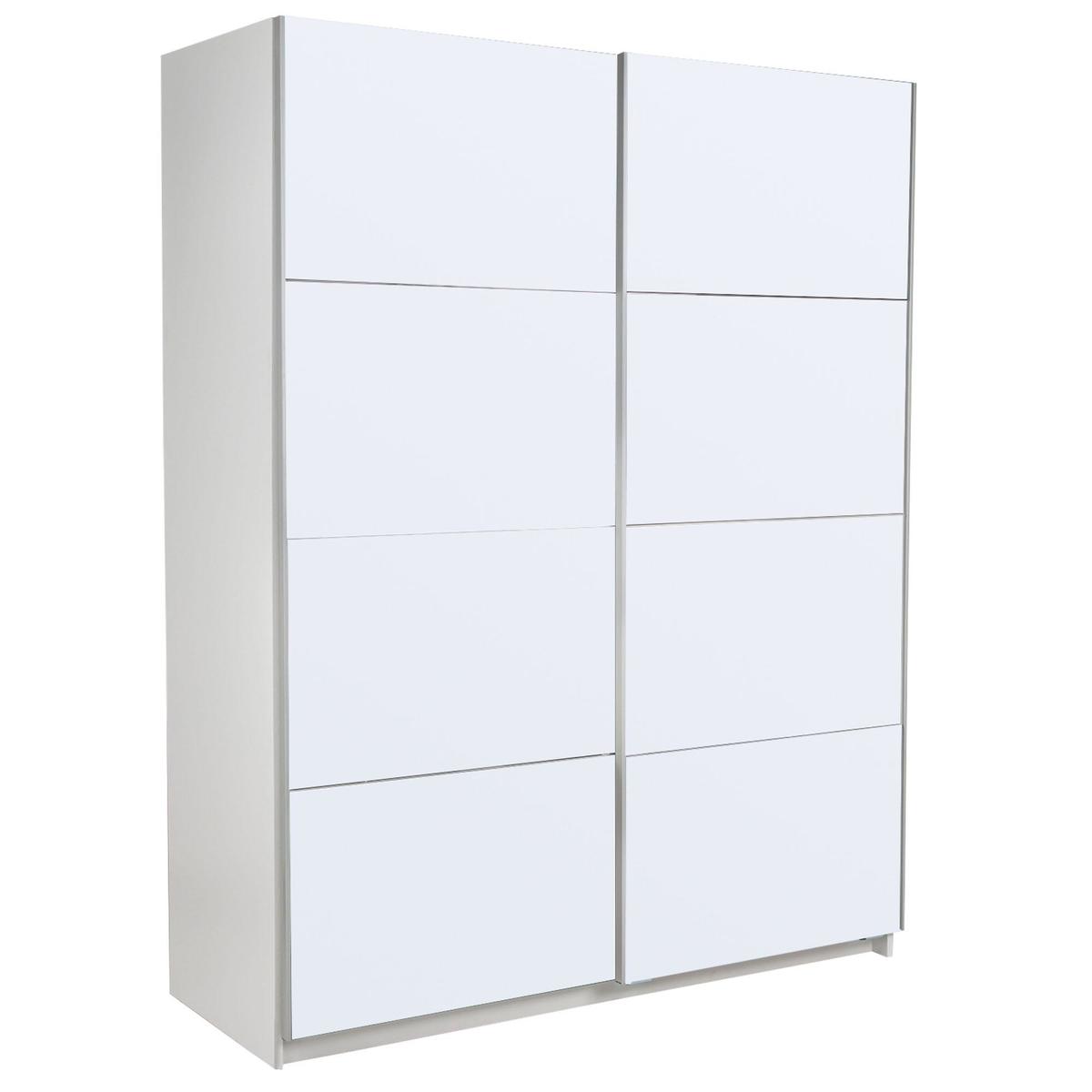 Ellum White High Gloss Sliding Wardrobe White – image 2