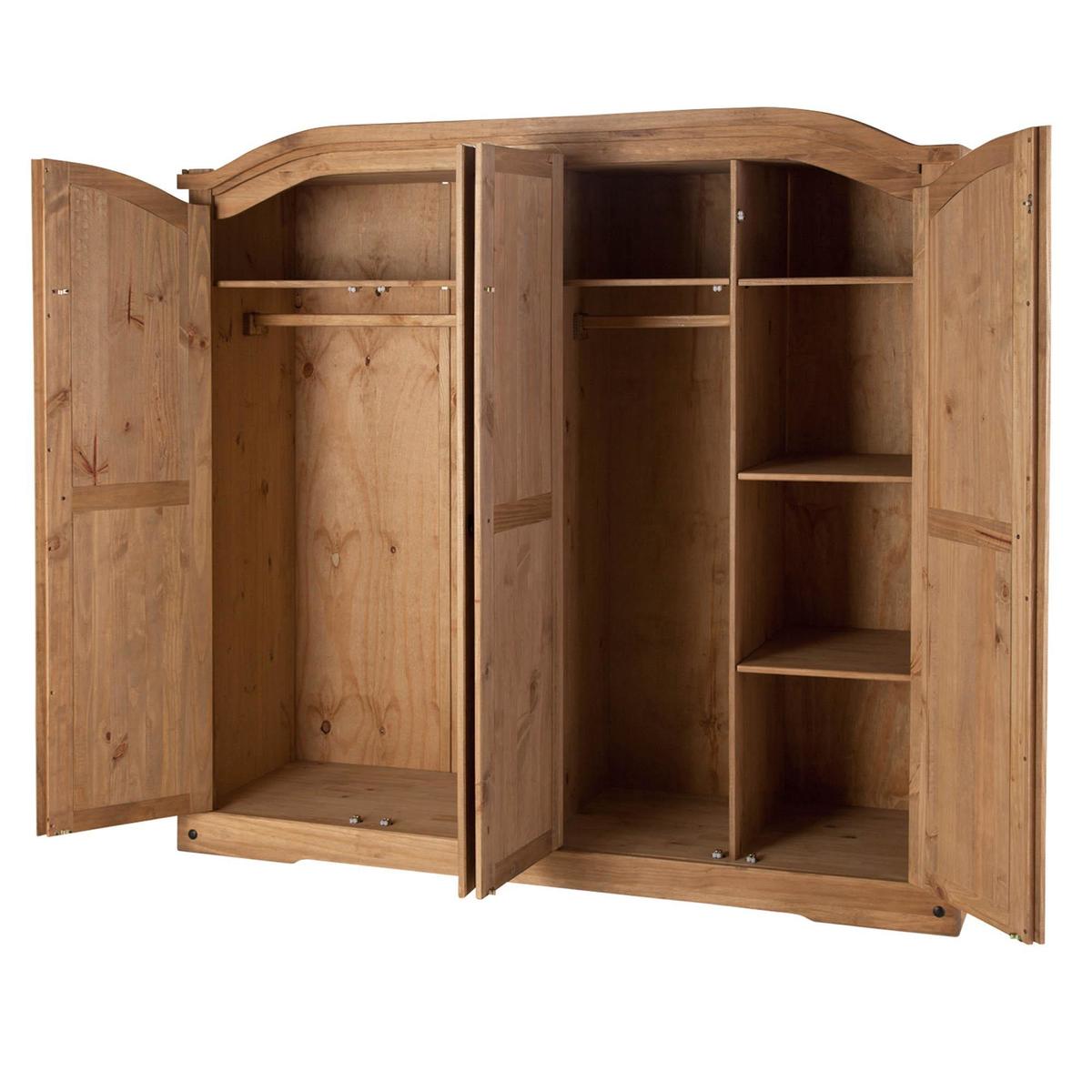 Corona 4 Door Wardrobe Natural – image 2