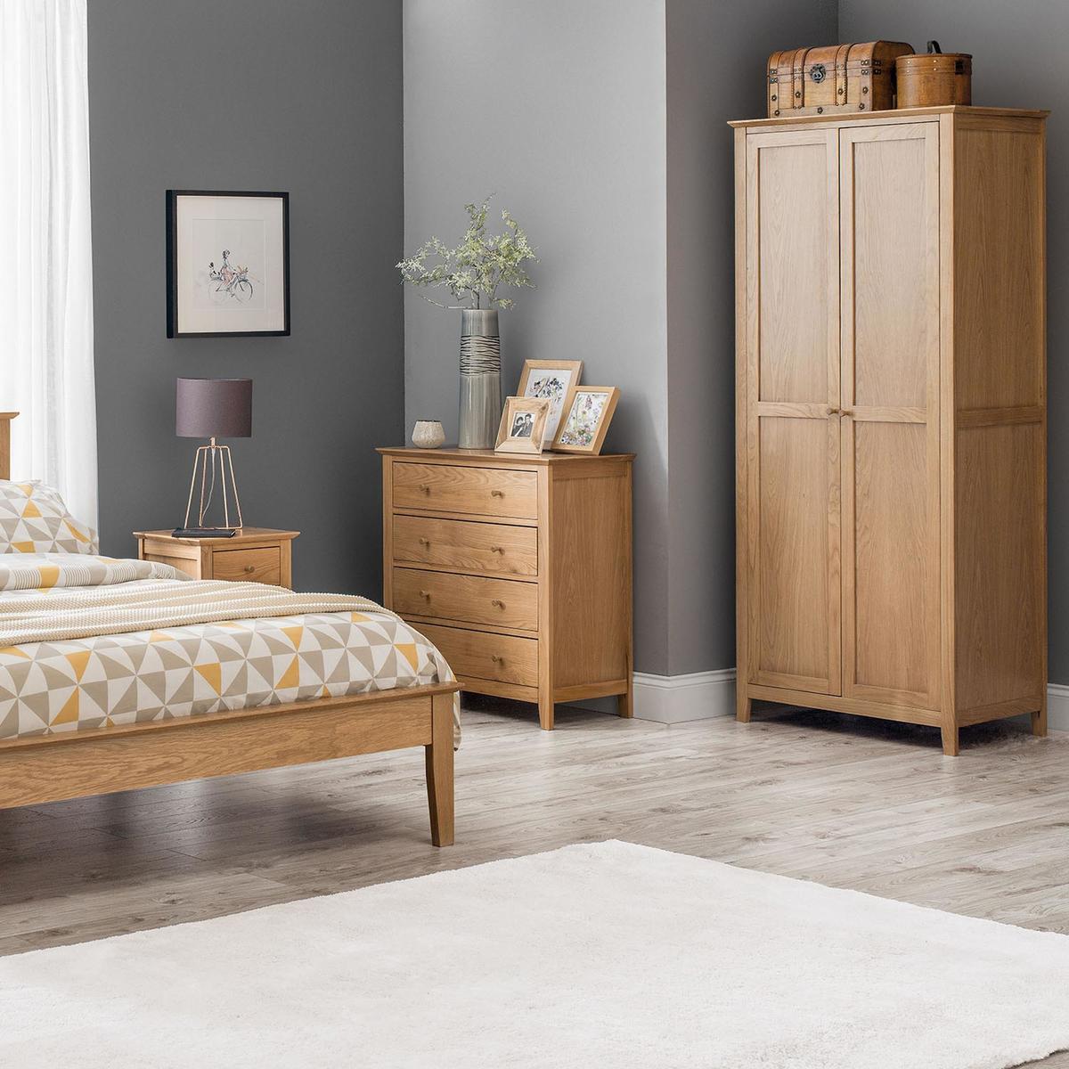 Salerno Shaker Double Wardrobe Natural – image 3