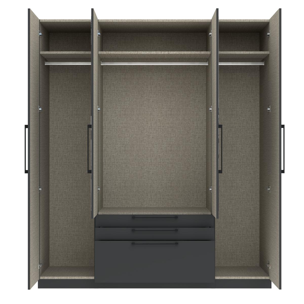 Foster 4 Door 3 Drawer Wardrobe – image 3