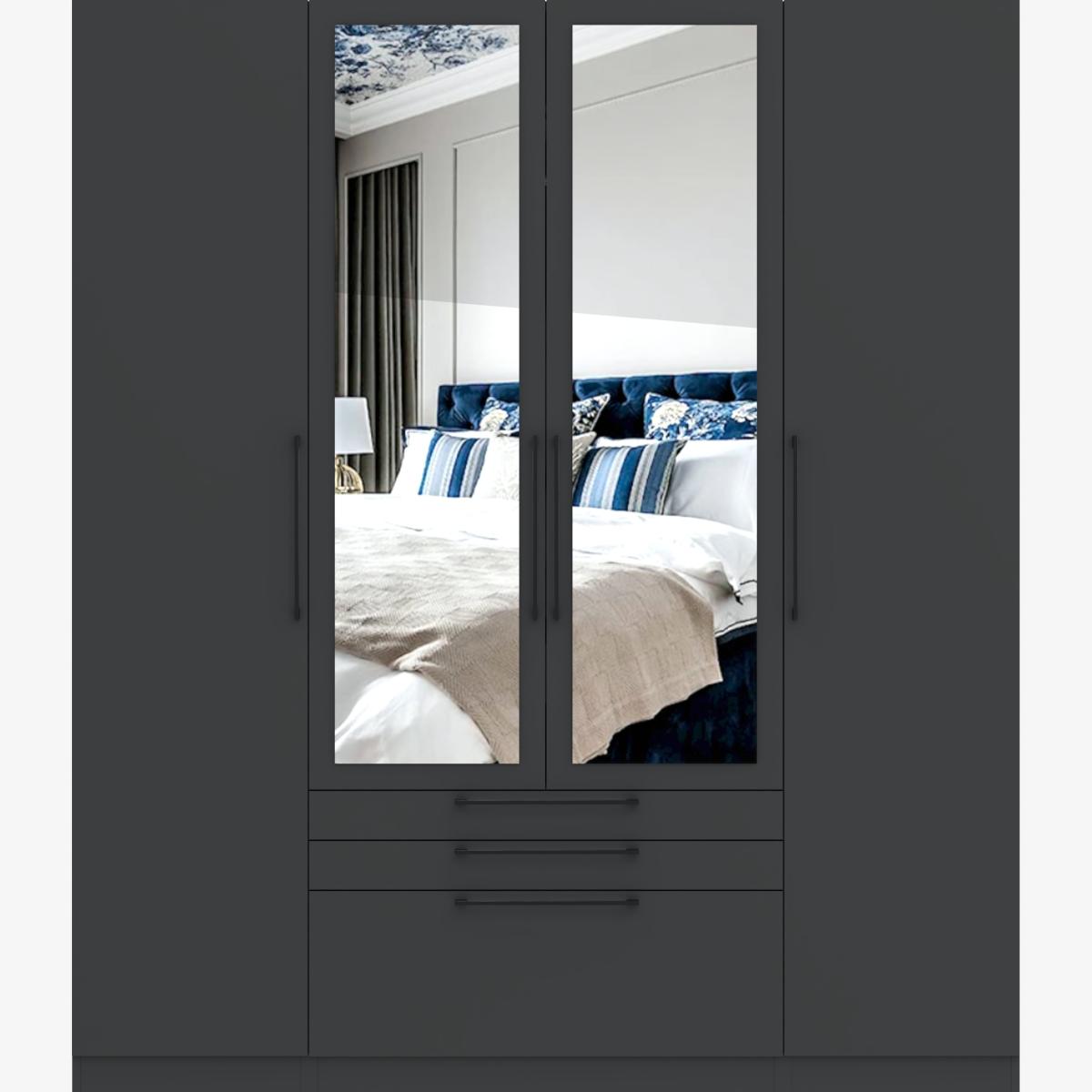Foster 4 Door 3 Drawer Wardrobe – image 1