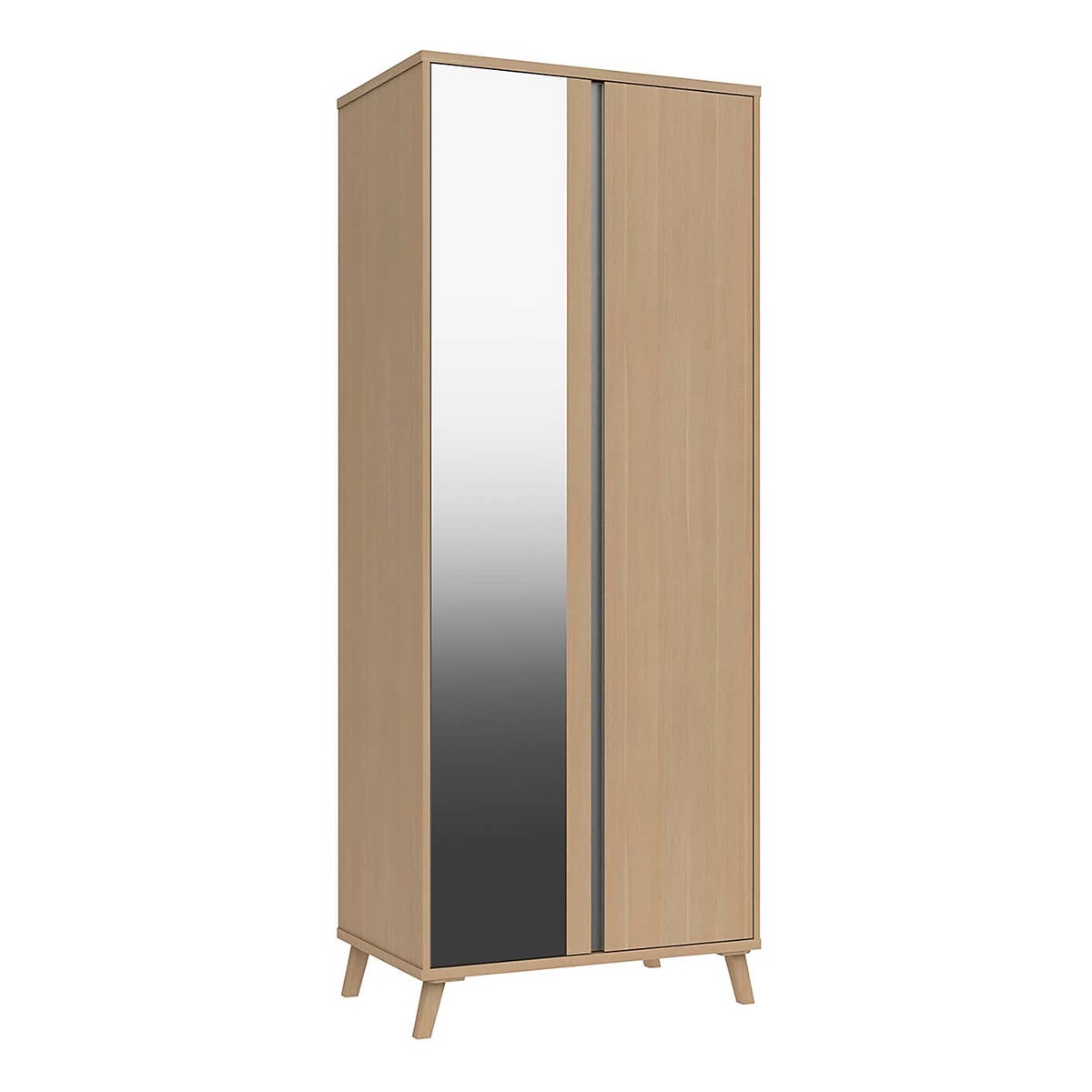 Jenson 2 Door Wardrobe Light Oak – image 3