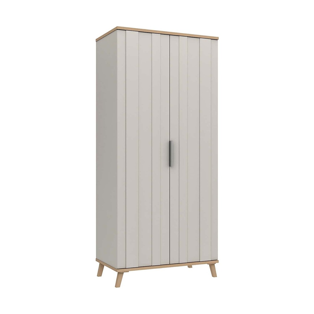 Murray Wide 2 Door Wardrobe Off-White – image 2