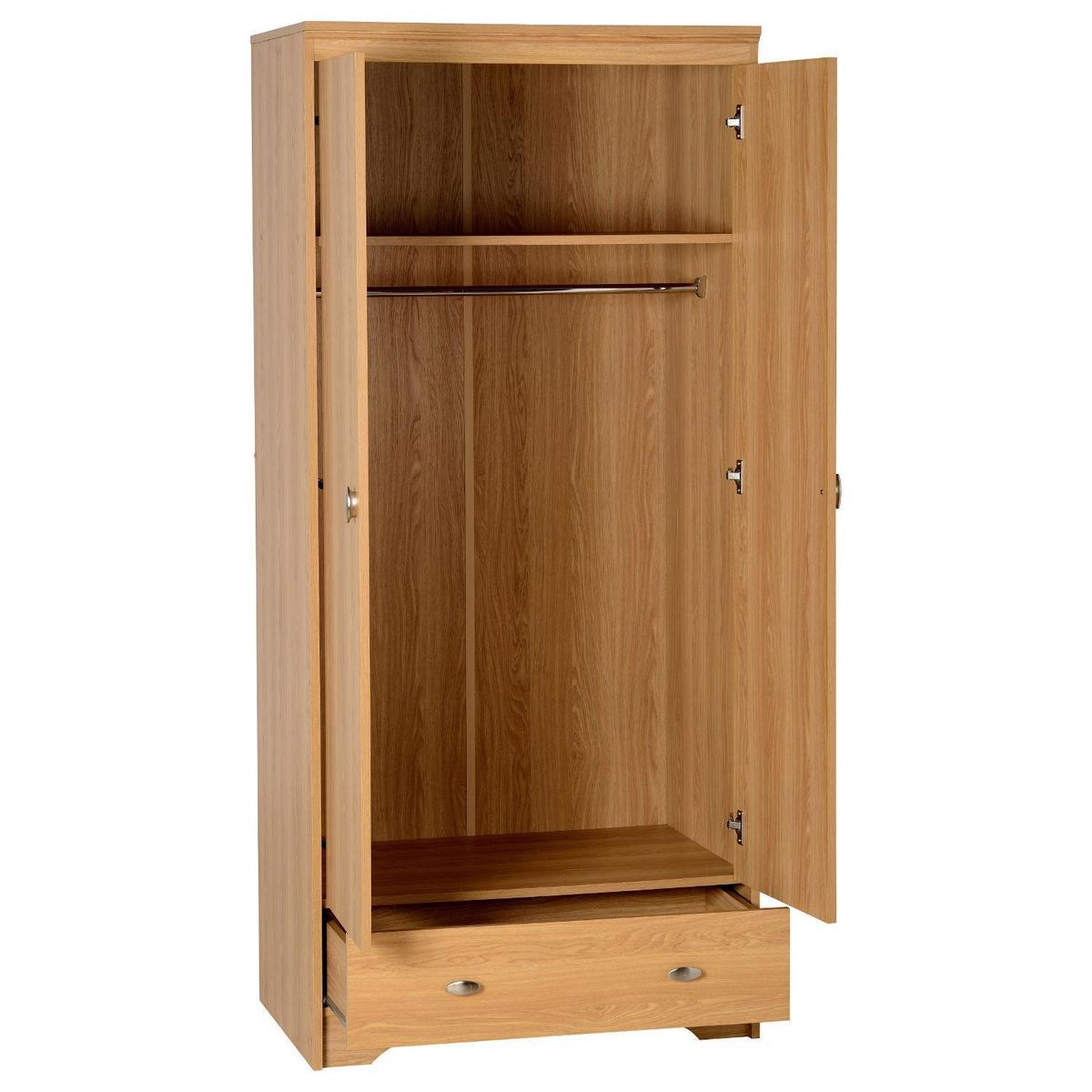 Regent 2 Door Wardrobe Natural – image 2