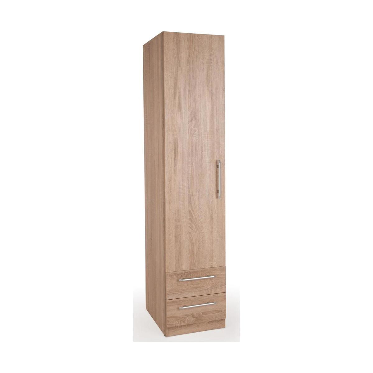 Holborn 1 Door 2 Drawer Wardrobe Natural