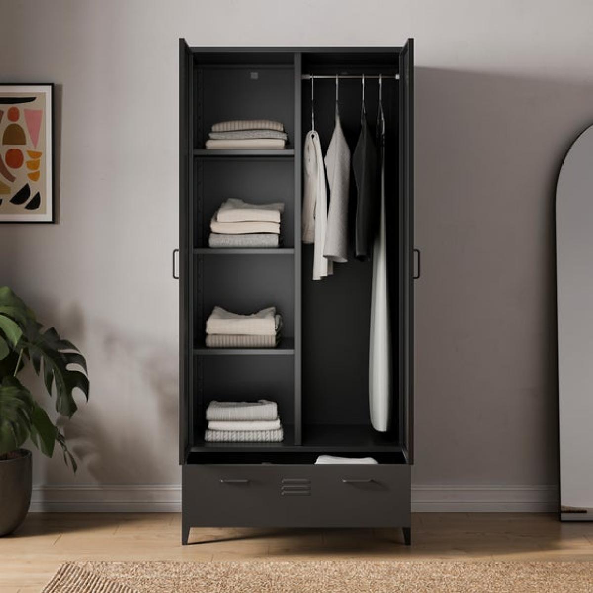Helga Metal Double Wardrobe – image 2