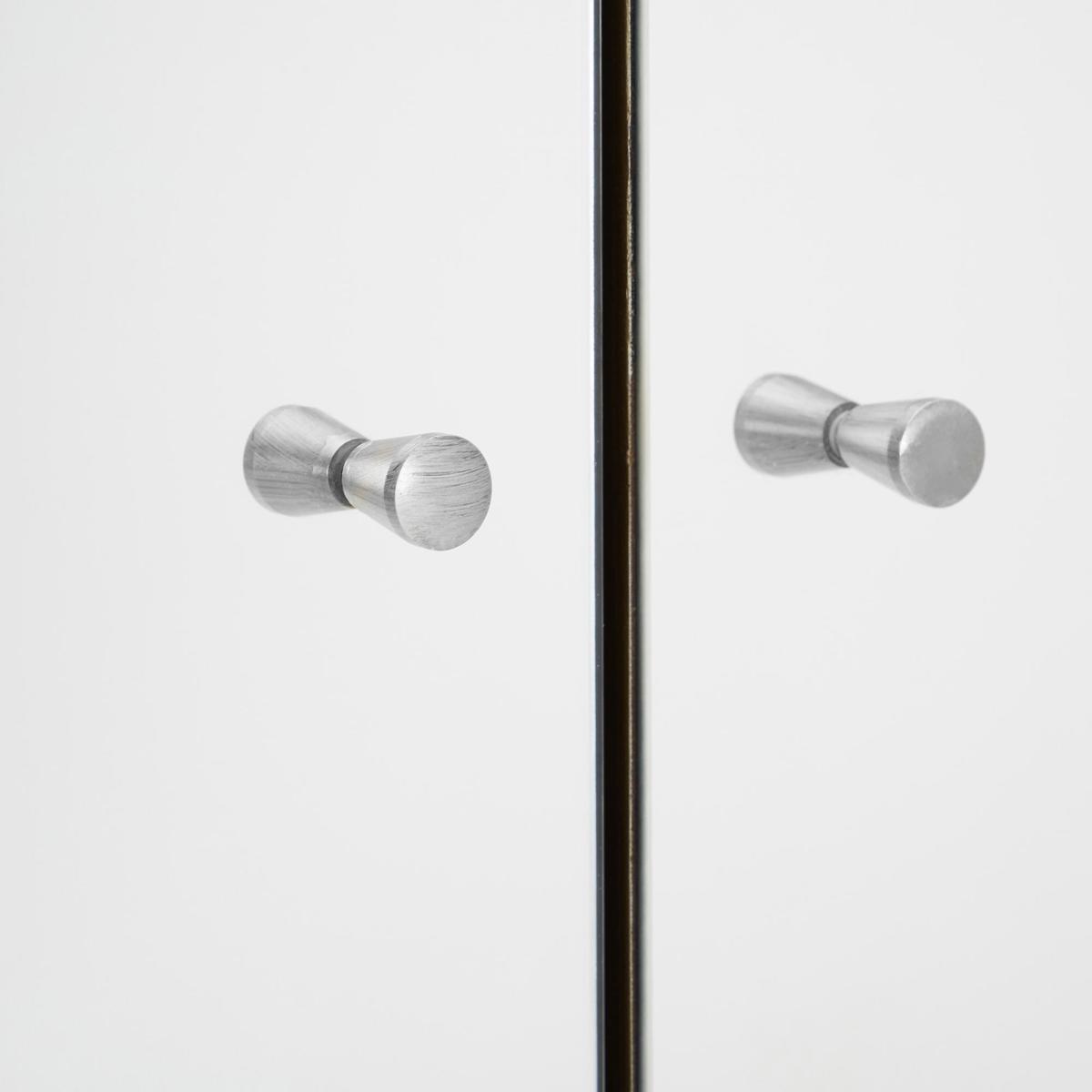 Harriet Mirrored Gents Wardrobe Silver – image 7