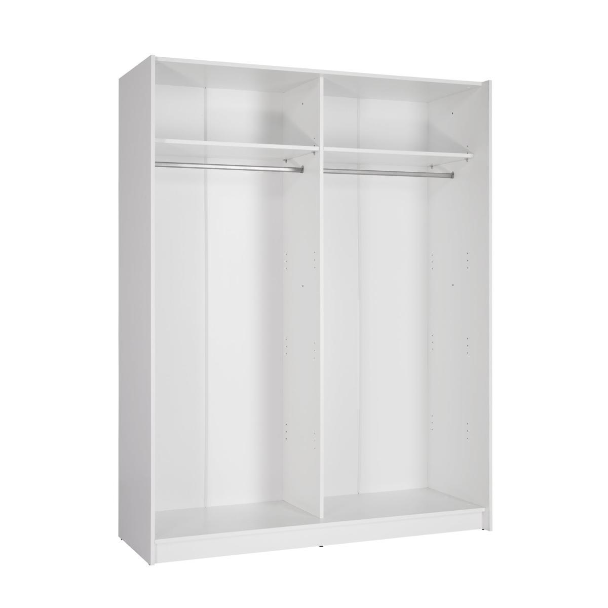 Ellum White High Gloss Sliding Wardrobe White – image 3