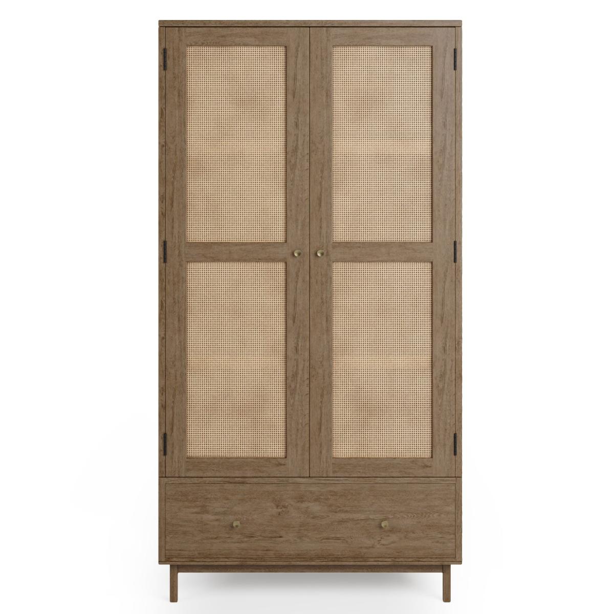 Indi Double Wardrobe Wood (Brown) – image 3