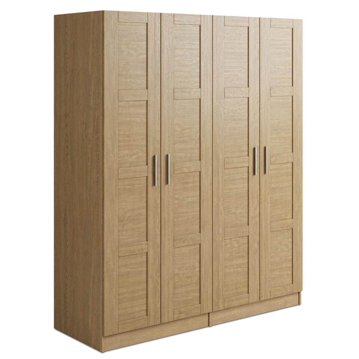 Toby 4 Door Wardrobe Oak Oak – image 2