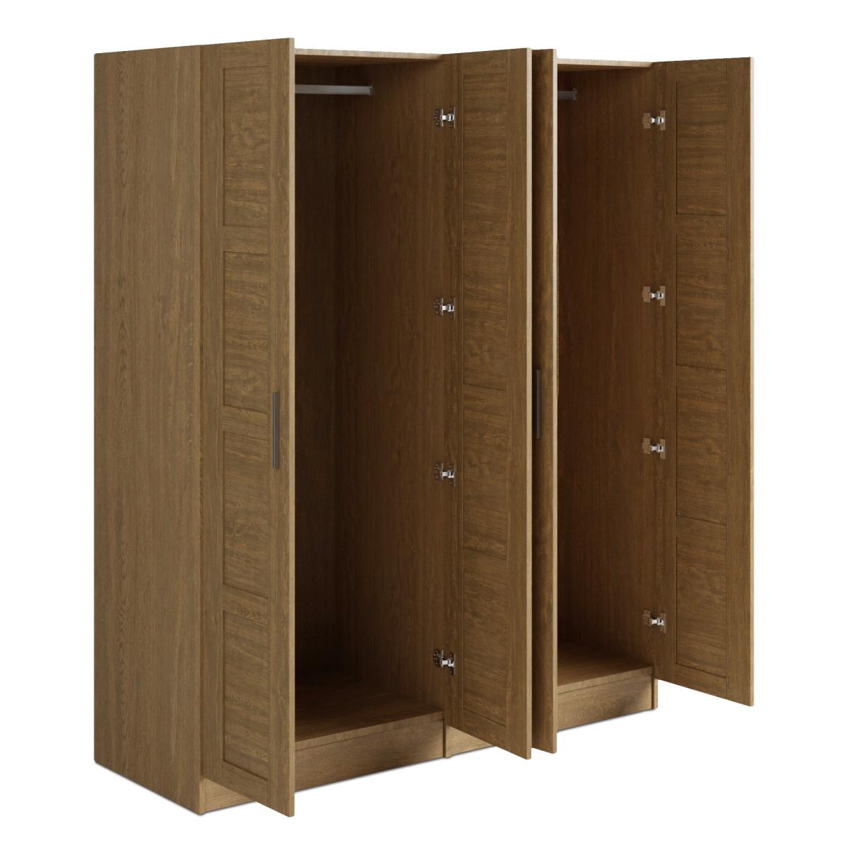 Toby 4 Door Wardrobe Oak Oak – image 5