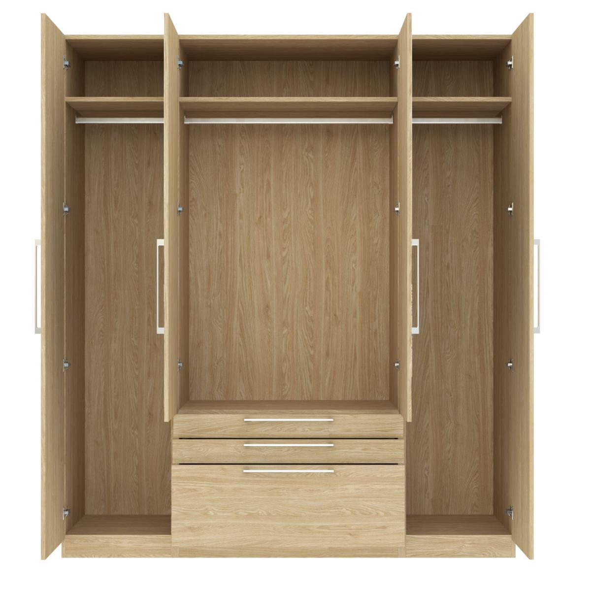 Foster 4 Door 3 Drawer Wardrobe – image 3
